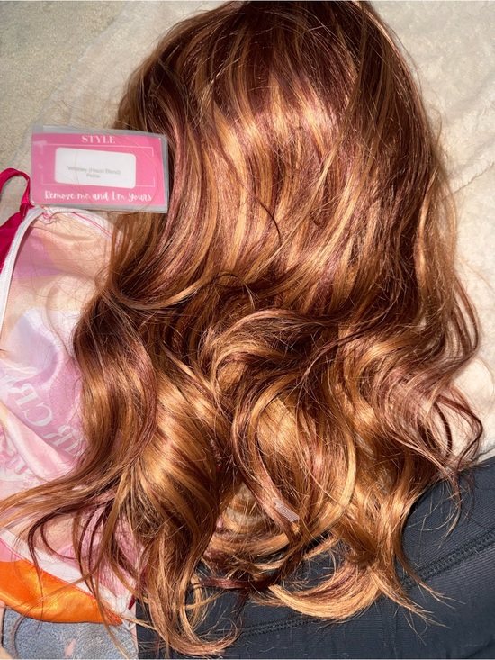 Other - Women's Copper Brown Wavy Wig - Multi-Tone Copper